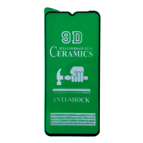 Гнучке скло Ceramic для Tecno Spark 6 GO/8C/Go 2023 / Pop 4 Pro / Spark 7/Camon 12/ Spark 4 глянцеве (м`яка упаковка)-0